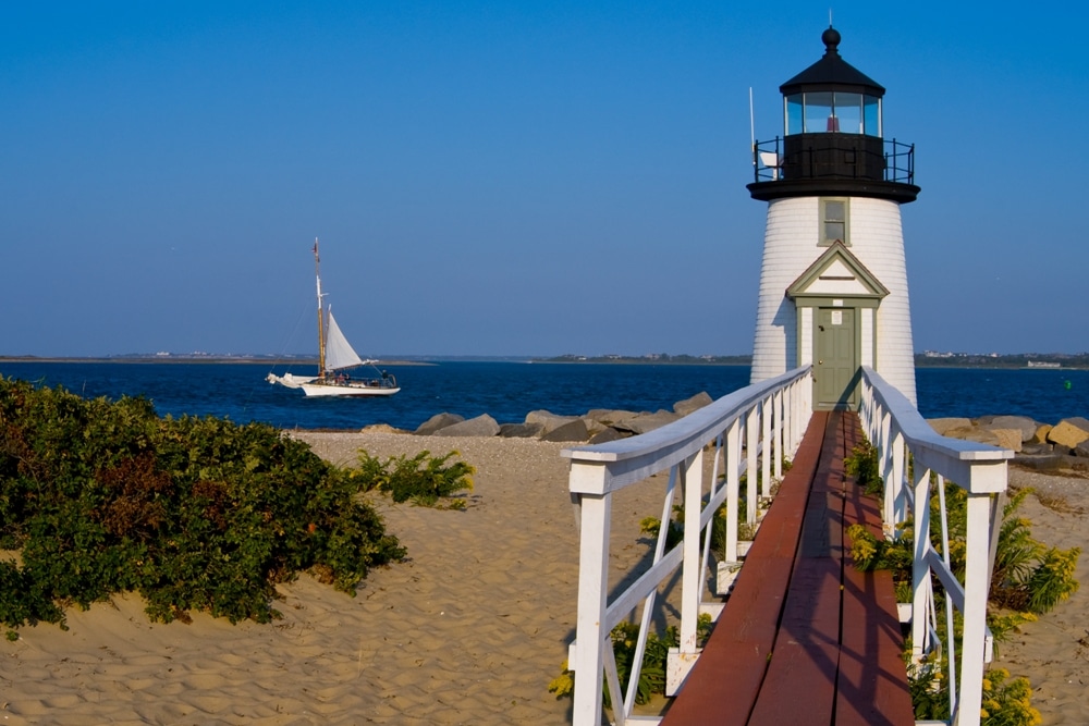 Brant Point Light in Nantucket, Massachusetts